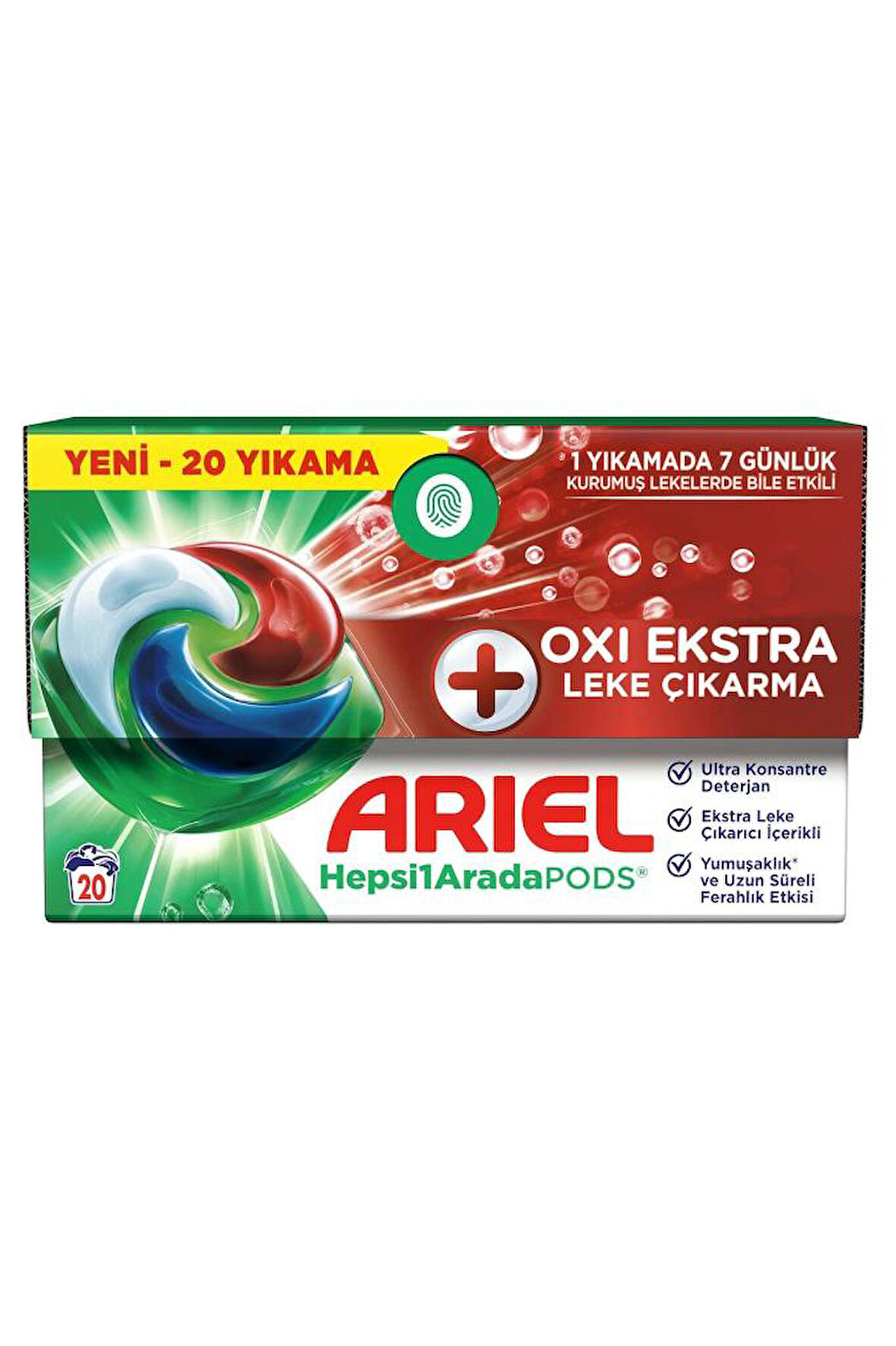 PODS Kapsül Çamaşır Deterjanı Oxi 20'li