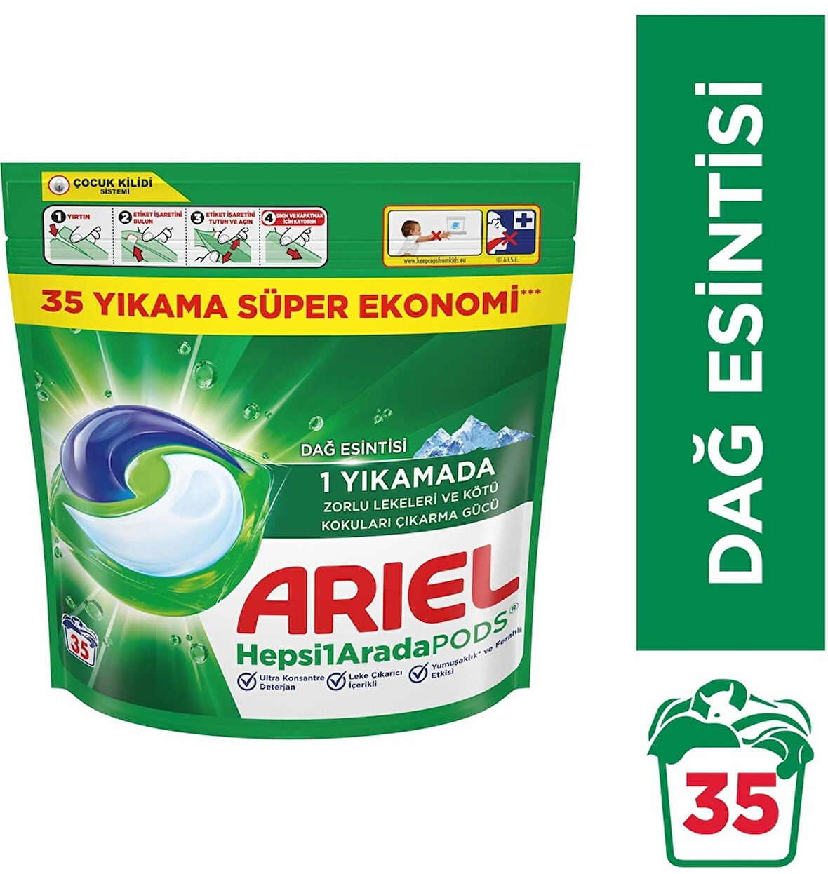 Ariel Oxi Pods Kapsül Çamaşır Deterjanı 35 li