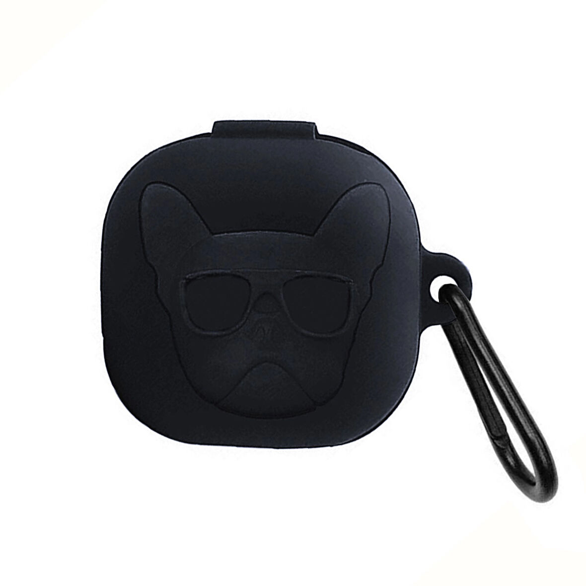 CaseOnn Samsung Galaxy Buds Pro Kılıf Karakter Figürlü French Bulldog Siyah
