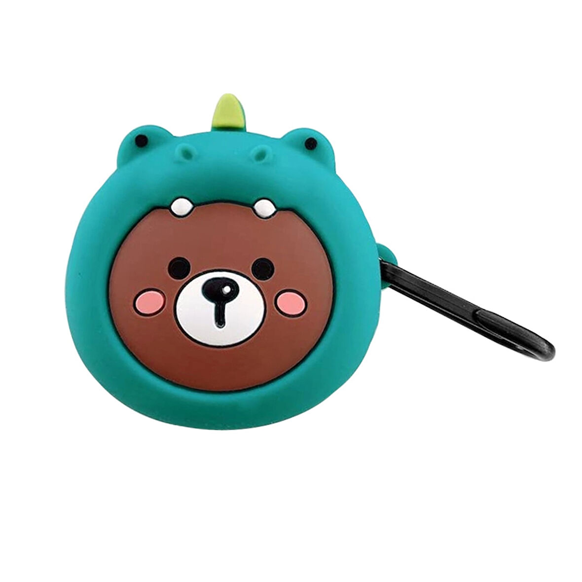 CaseOnn Samsung Galaxy Buds 2 Pro Kılıf Karakter Figürlü Ayı Yeşil