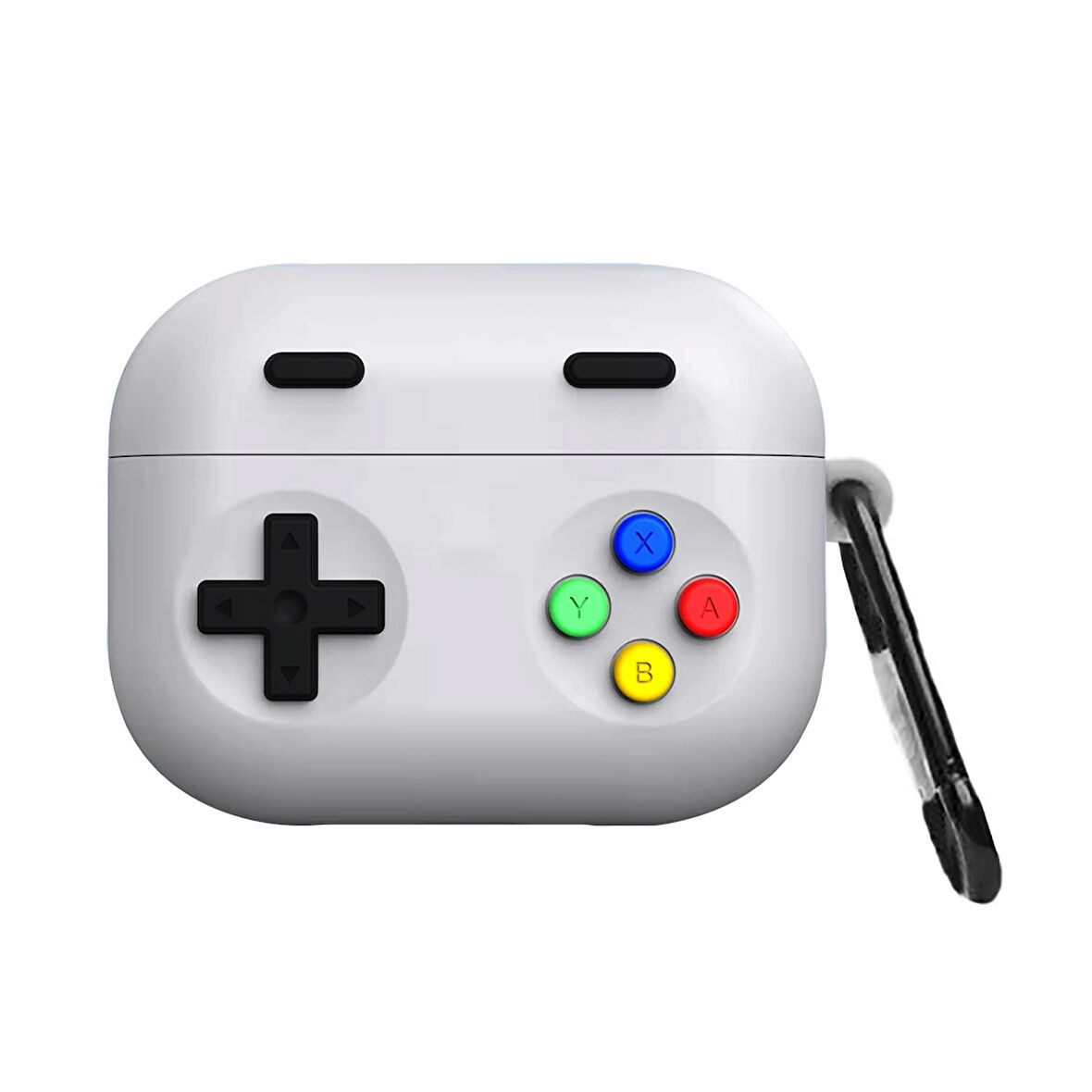 CaseOnn Samsung Galaxy Buds 3 FE Kılıf Karakter Figürlü V2 Retro GamePad Gri