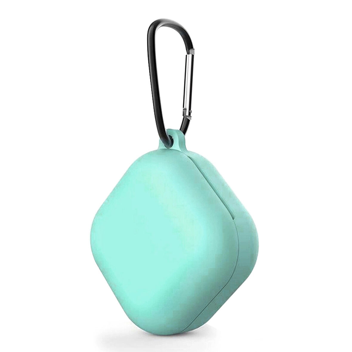 CaseOnn Samsung Galaxy Buds Live - Buds Pro Kılıf Askı Aparatlı Mat Silikon Turkuaz