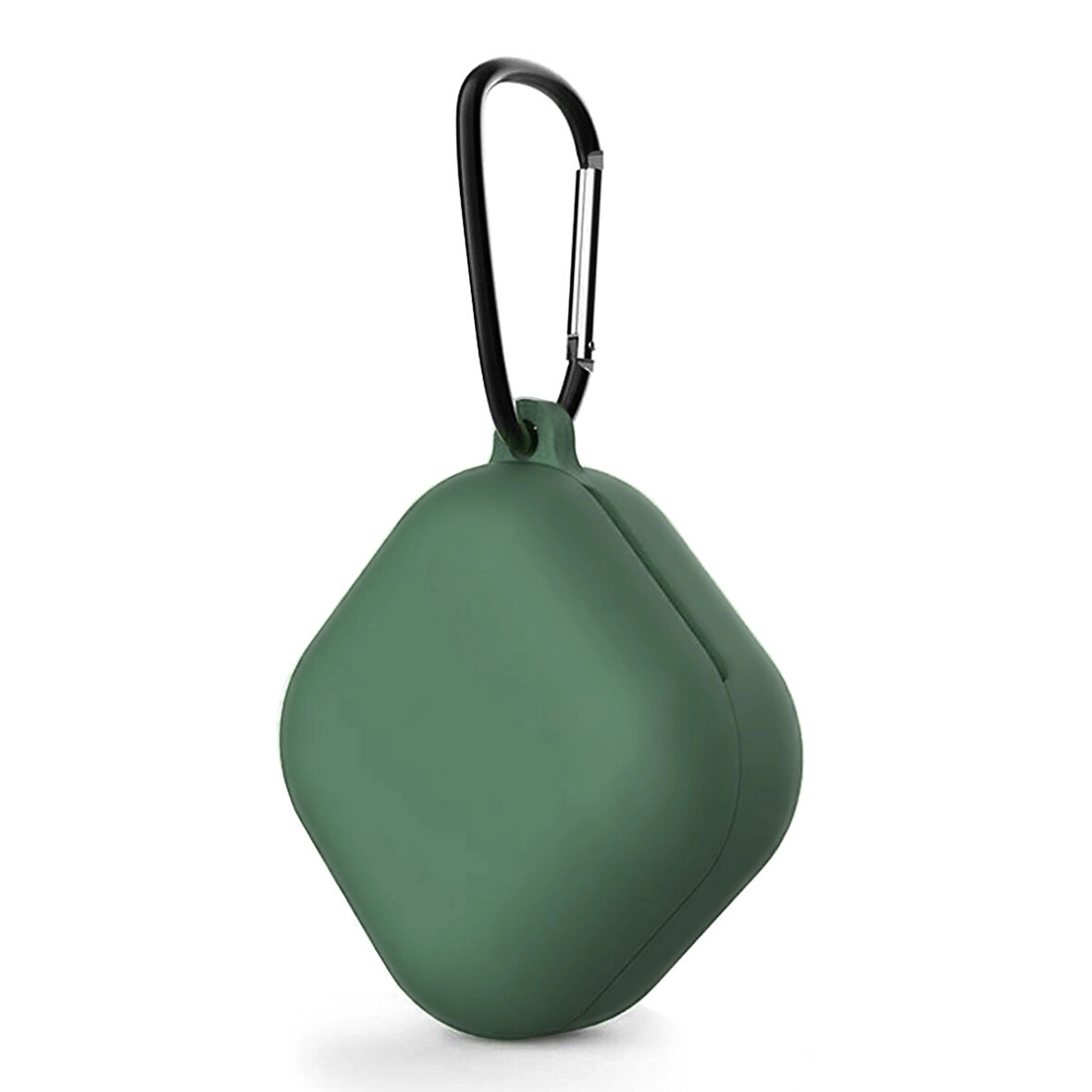 CaseOnn Samsung Galaxy Buds Live - Buds Pro Kılıf Askı Aparatlı Mat Silikon Yeşil