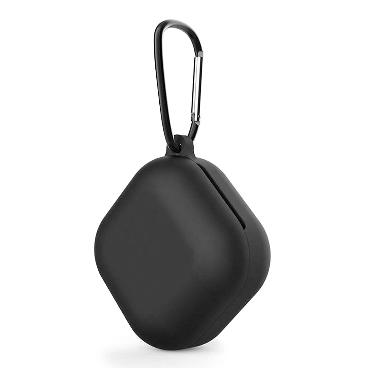 CaseOnn Samsung Galaxy Buds 2 - Buds 2 Pro Kılıf Askı Aparatlı Mat Silikon Siyah