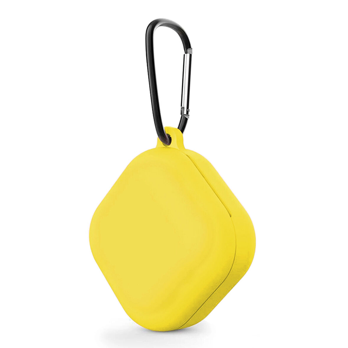 CaseOnn Samsung Galaxy Buds 2 - Buds 2 Pro Kılıf Askı Aparatlı Mat Silikon Sarı