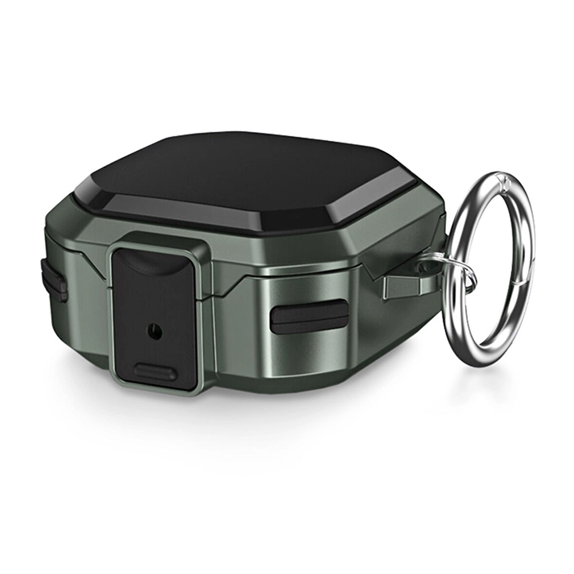 CaseOnn Samsung Galaxy Buds FE - Buds Core Kılıf Güvenlik Kilitli Military Tank Haki