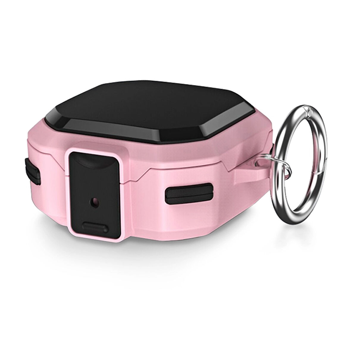 CaseOnn Samsung Galaxy Buds FE - Buds Core Kılıf Güvenlik Kilitli Military Tank Pembe