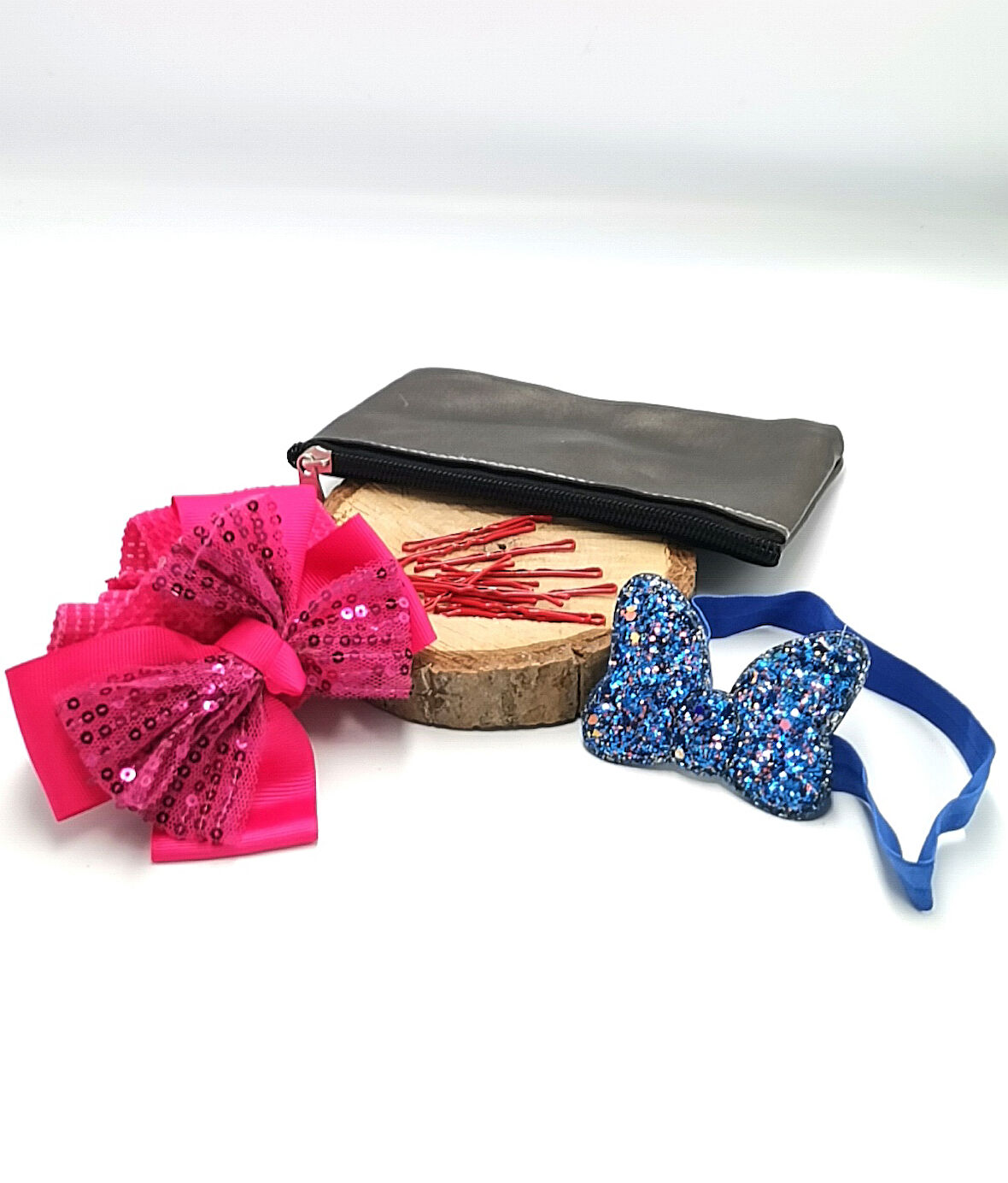 Renkli Desenli Taç Toka Bandana Set