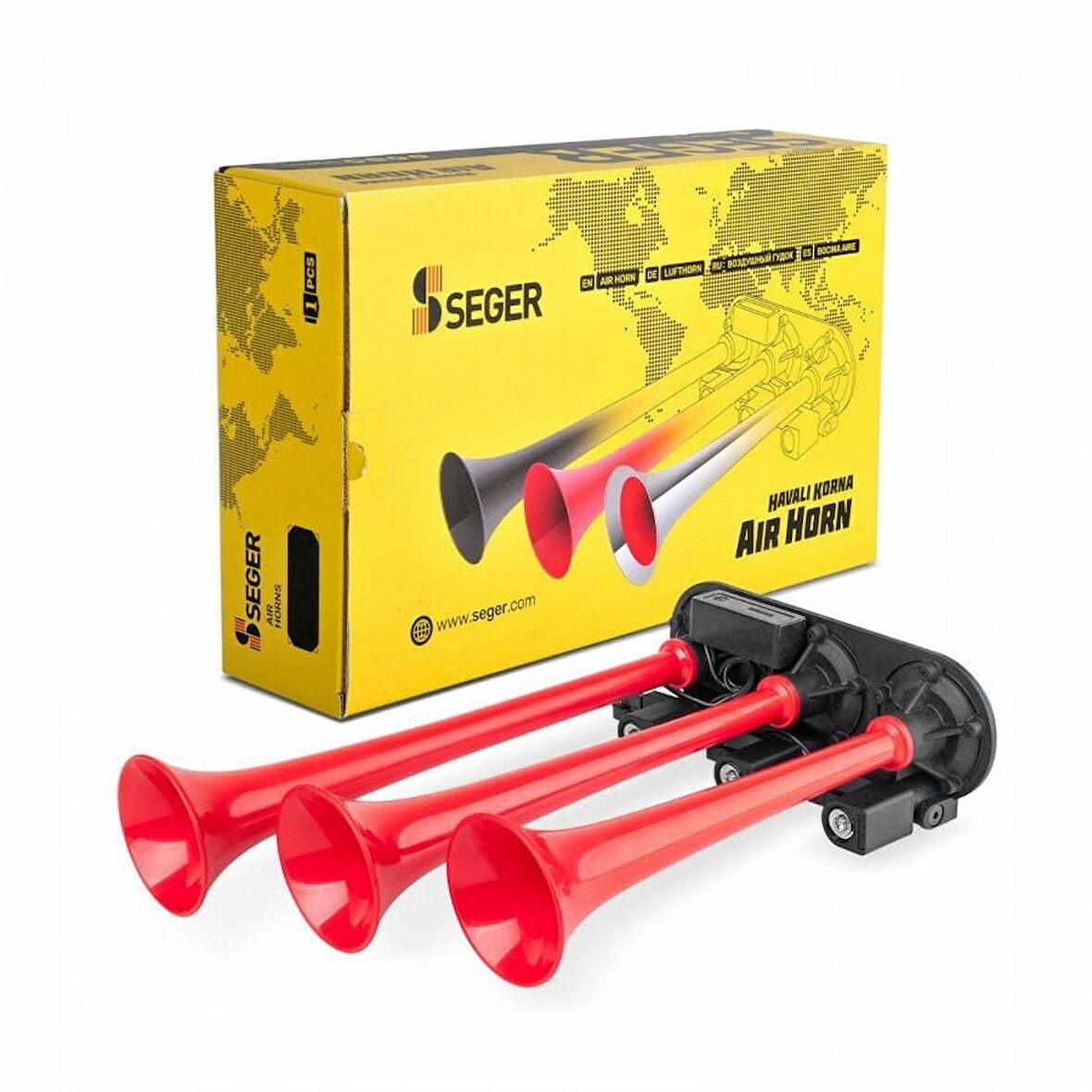 Seger 86en nostalji korna 24volt kırmızı plastik borulu 8 farklı melodili