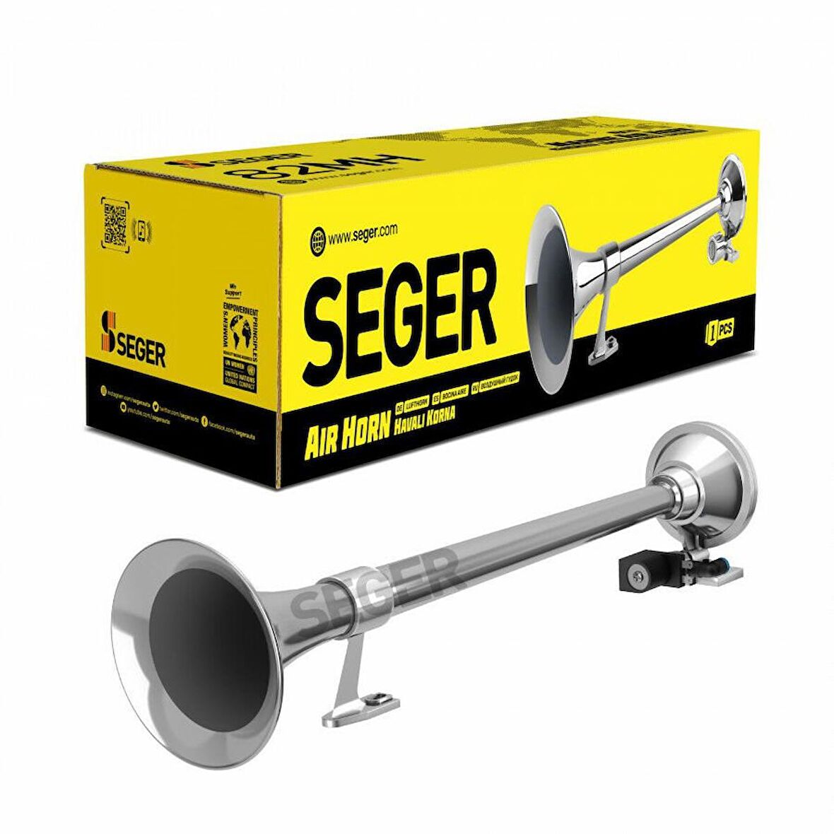 Seger 82mh marin korna 12volt krom borulu