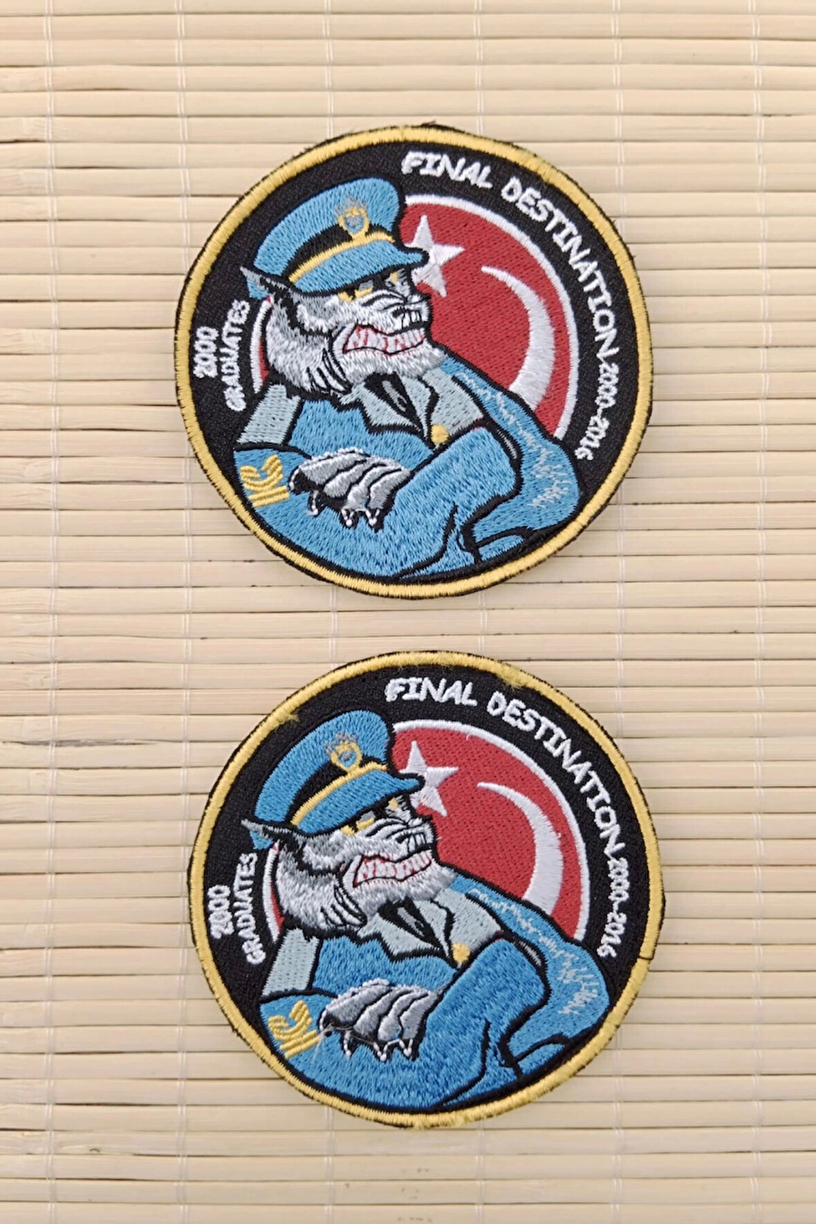 2000 graduates final destination 2000 2016 yazili nakis islemeli arma patch pec