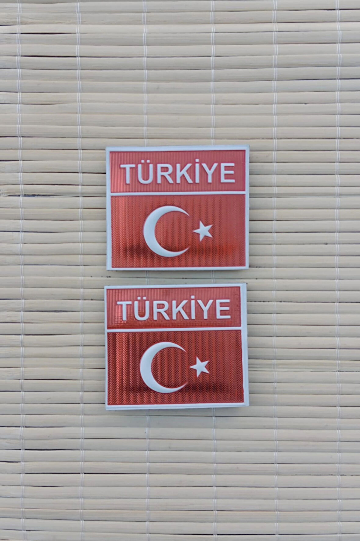 kirmizi ayyildiz bayrakli turkiye yazili kirmizi zemin tpu 3d termoplastik dikdortgen arma pec patch