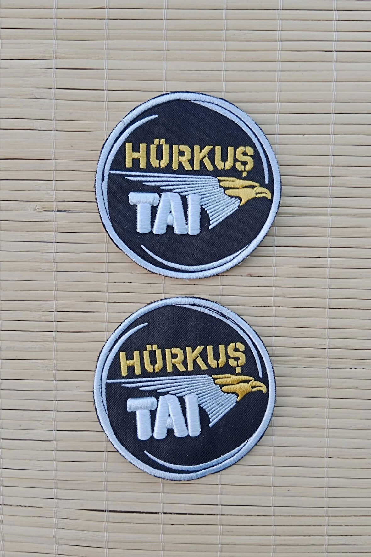 hurkus tai yazili logolu nakis islemeli arma pec patch