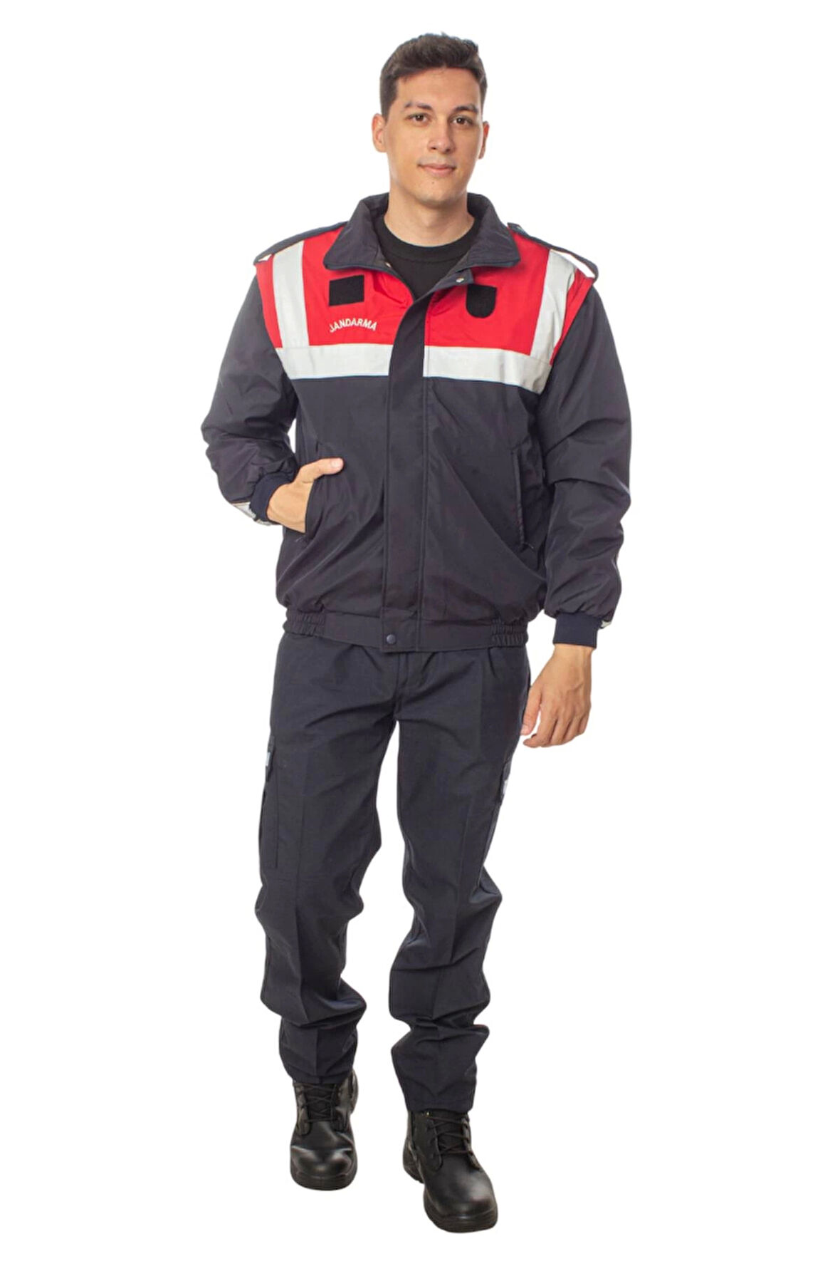 Jandarma Asayis Lacivert Renkli Kollari Cikarilabilir Subay Astsubay Uzman Cavus Kislik Monding Mont Yelek Lacivert Pantolon Alt Ust Takim