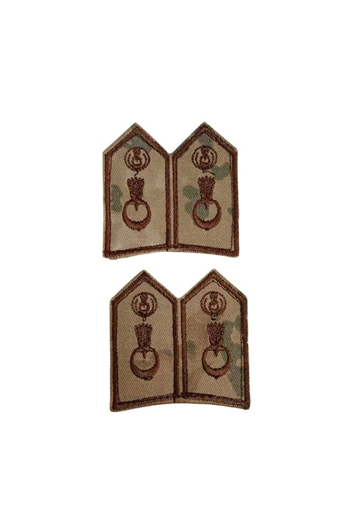 Jandarma Kamuflaj Renkli Nakis islemeli Cirtli Bez Yaka Spoleti