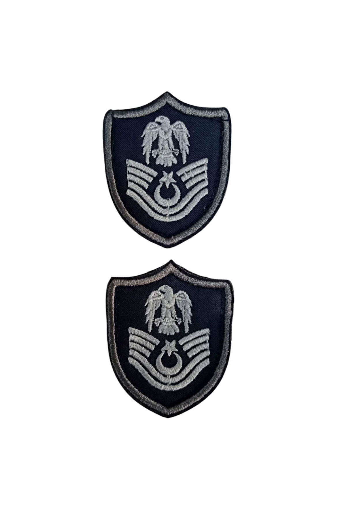 Hava Kuvvetleri Astsubay Kidemli Ustcavus Lacivert Zemin Kartal Nakisli Mini Polar Rutbesi