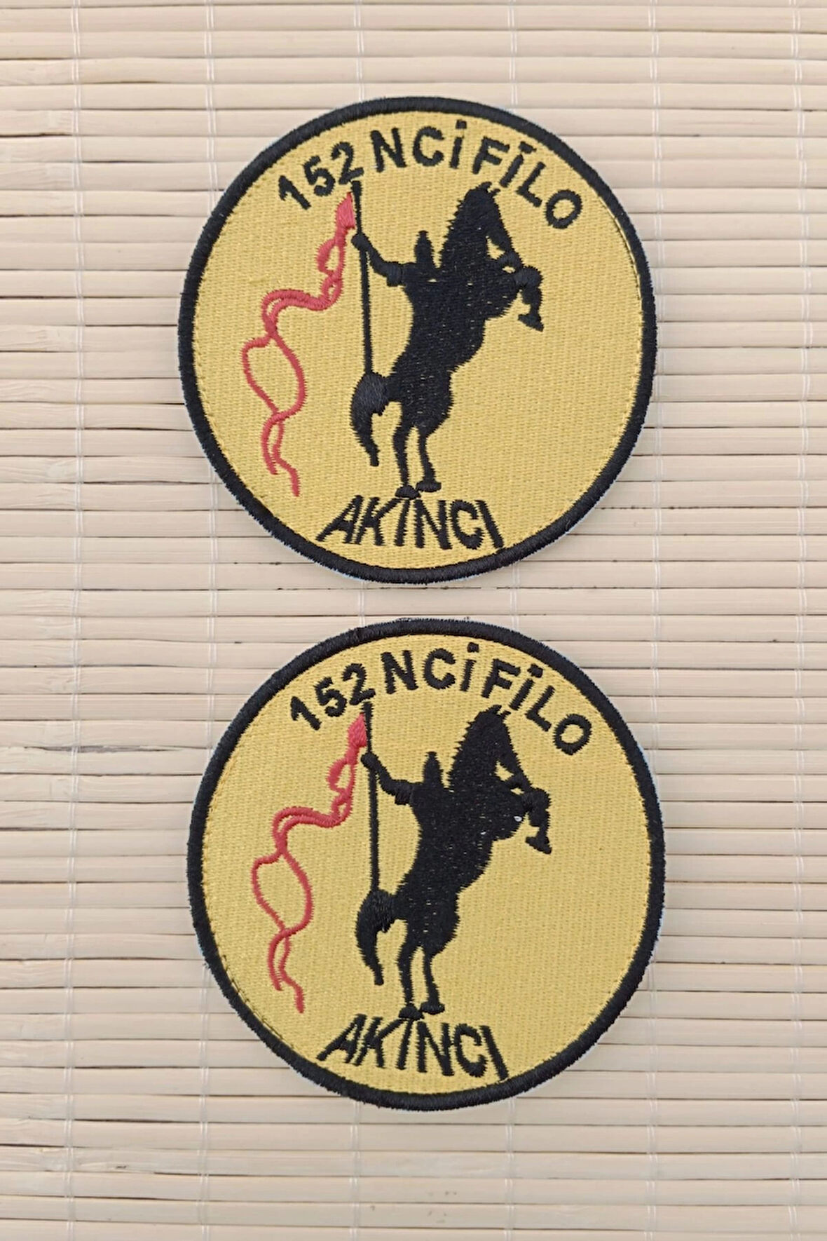 152 nci filo akinci yazili nakis islemeli arma patch pec