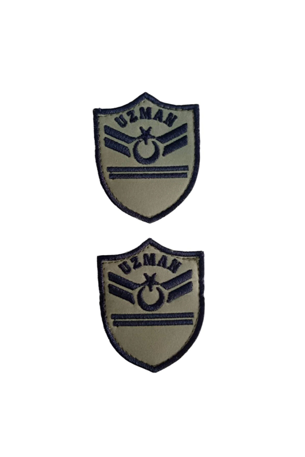 Hava Kuvvetleri Uzman Cavus 2 Kademe Gri Zemin Nakisli Mini Tisort Rutbesi