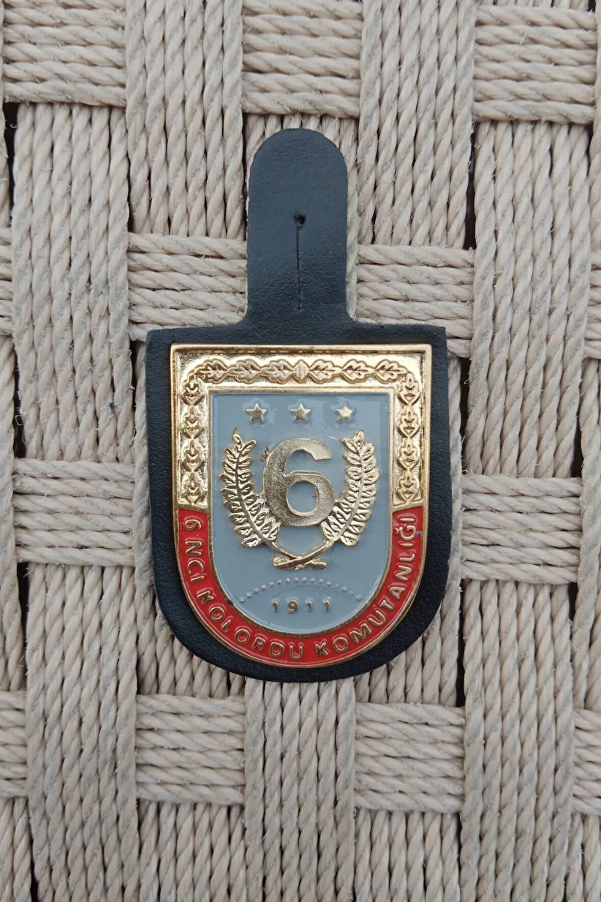 6 nci Kolordu komutanligi 1911 1 nolu harici metal gogus brovesi