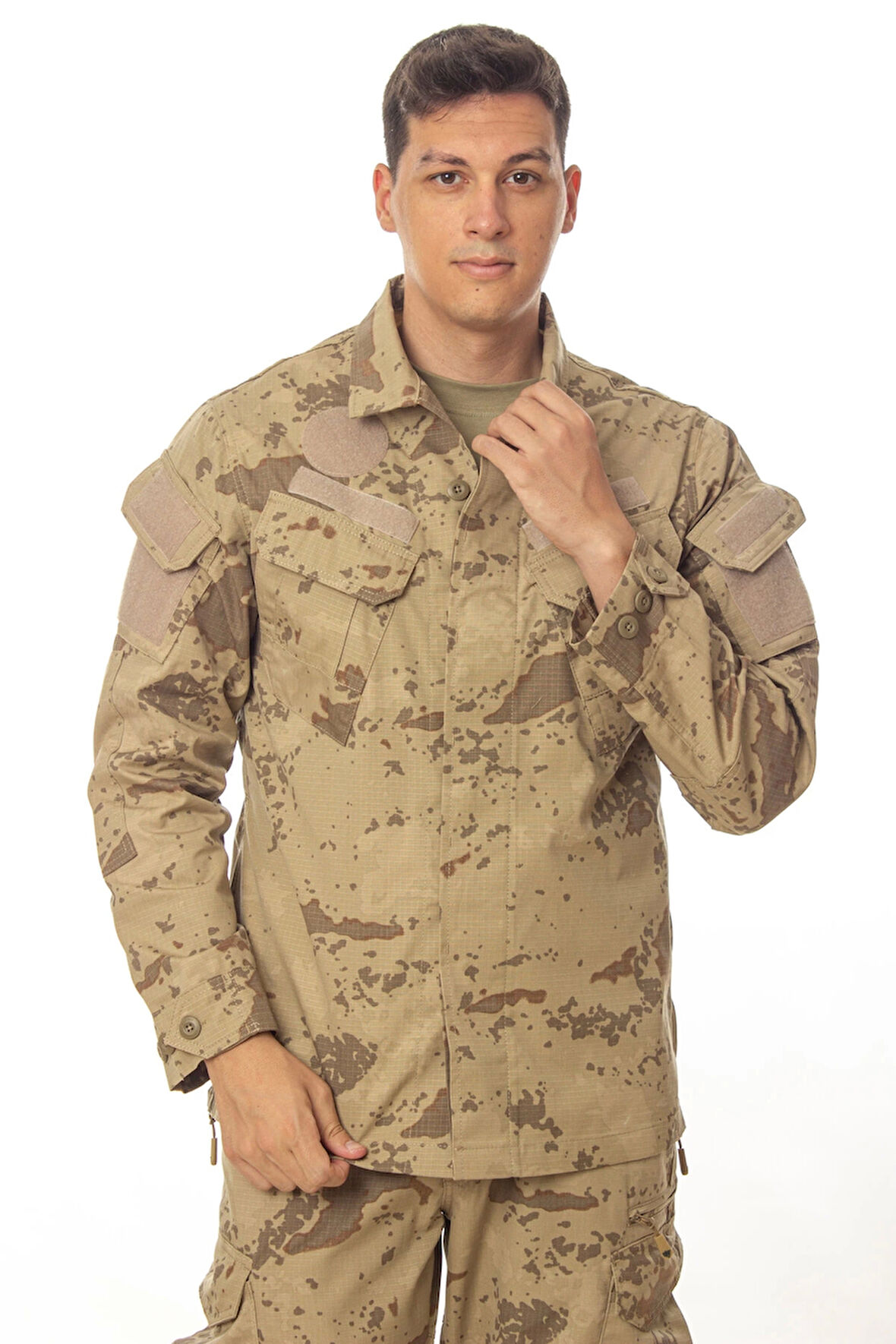 jandarma kamuflaj renkli 4 cepli uzun kollu taktik gomlek komando gomlegi