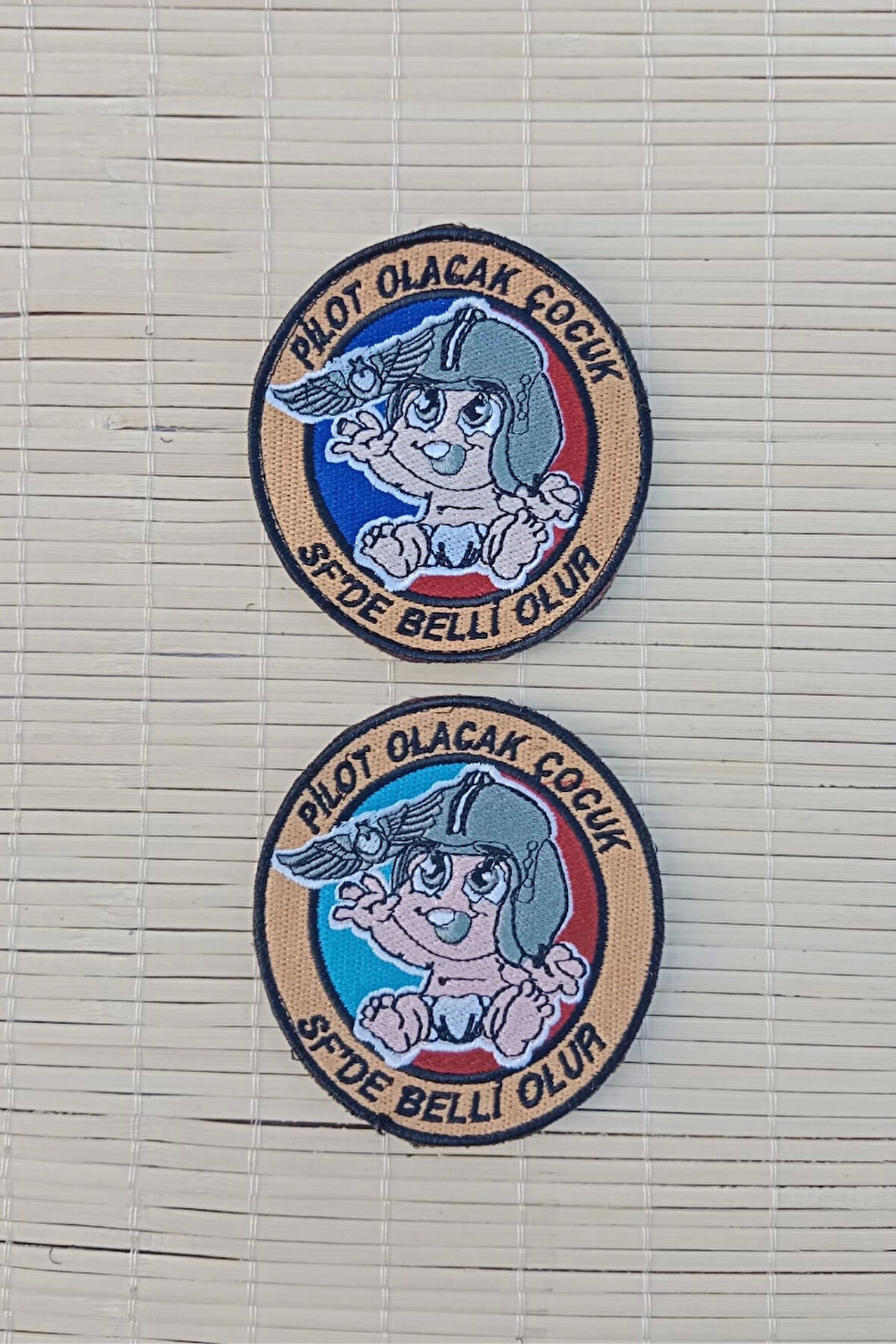 pilot olacak cocuk sf de belli olur nakis islemeli arma pec patch