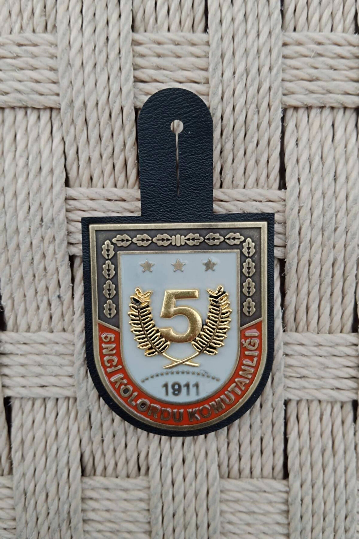 5 nci Kolordu komutanligi 1911 1 nolu harici metal gogus brovesi