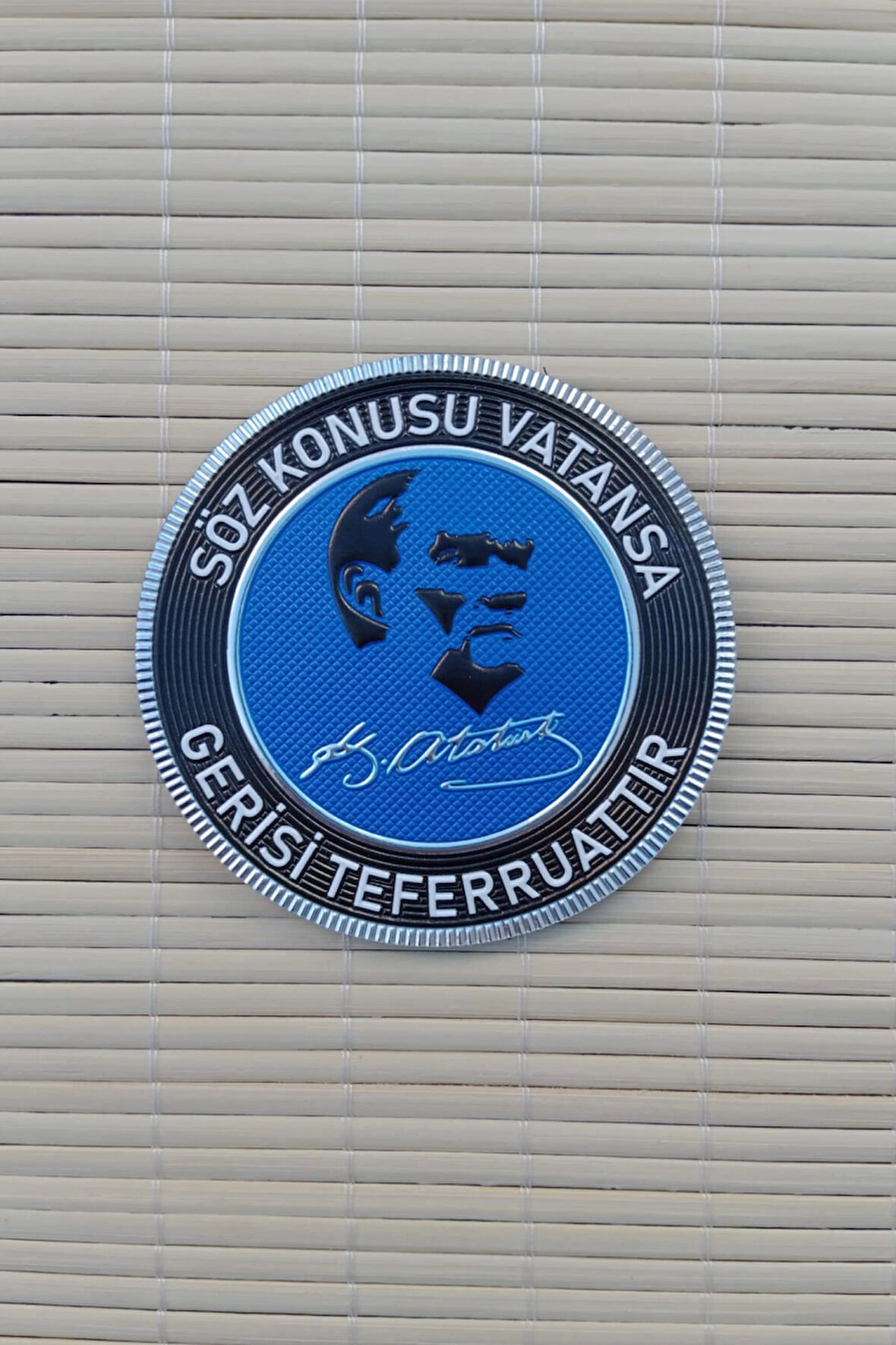 Soz Konusu Vatansa Gerisi Teferruattir 3D Termoplastik Silikon Kabartma Arma Pec Patch