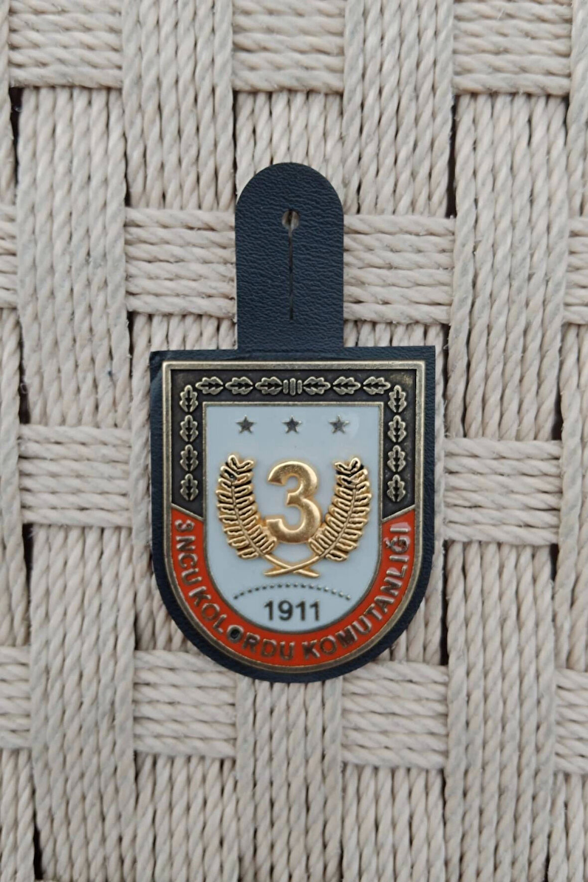 3 ncu Kolordu komutanligi 1911 1 nolu harici metal gogus brovesi