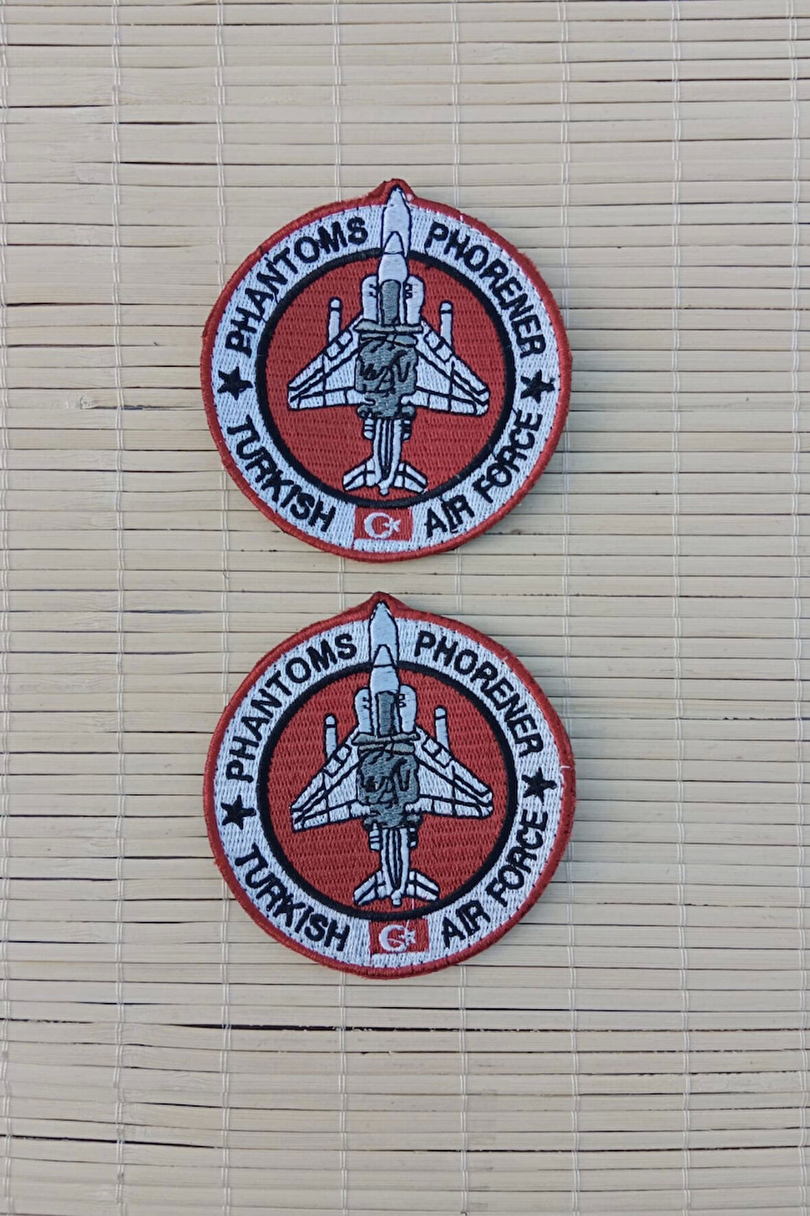 phantoms phorener turkish air force nakis islemeli arma pec patch