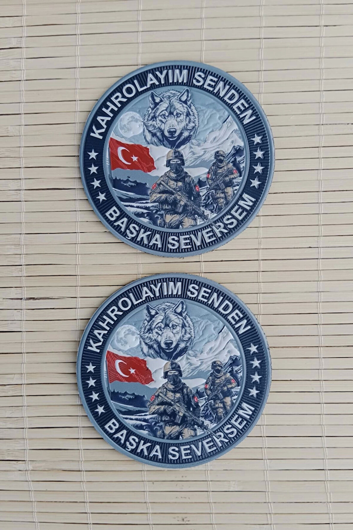 kahrolayim senden baskasi seversem 3d tpu termoplastik silikon kabartma nakis islemeli arma patch pec