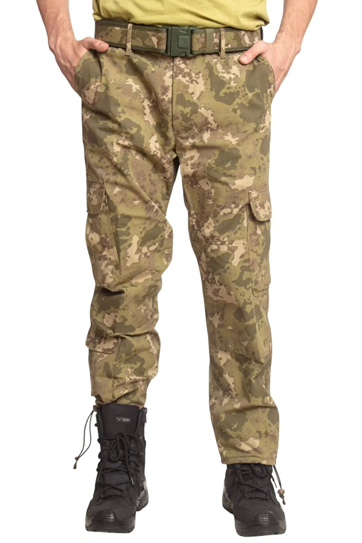 Kara Kuvvetleri Yeni Kamuflaj Renkli Kargo Cepli Airsoft Taktik Pantolon