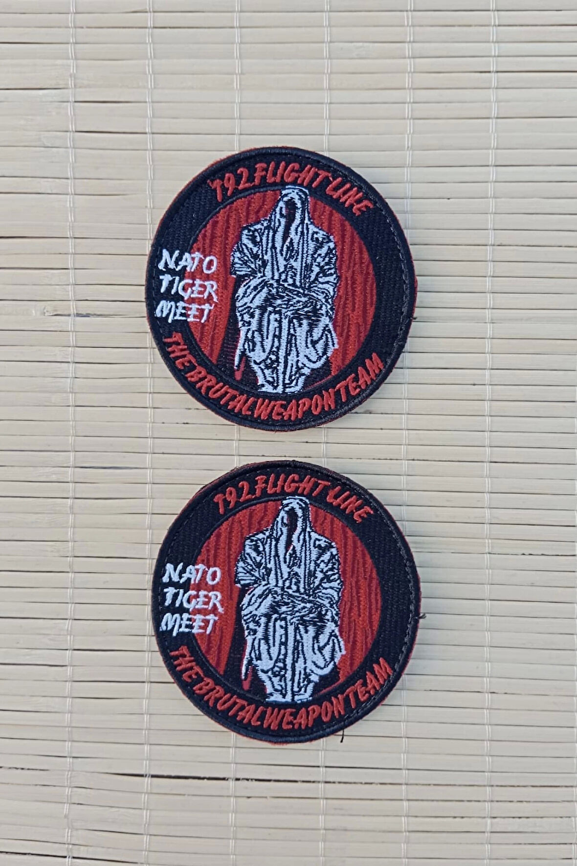 192. flight line nato tiger meet the brutal weaponteam nakis islemeli arma pec patch