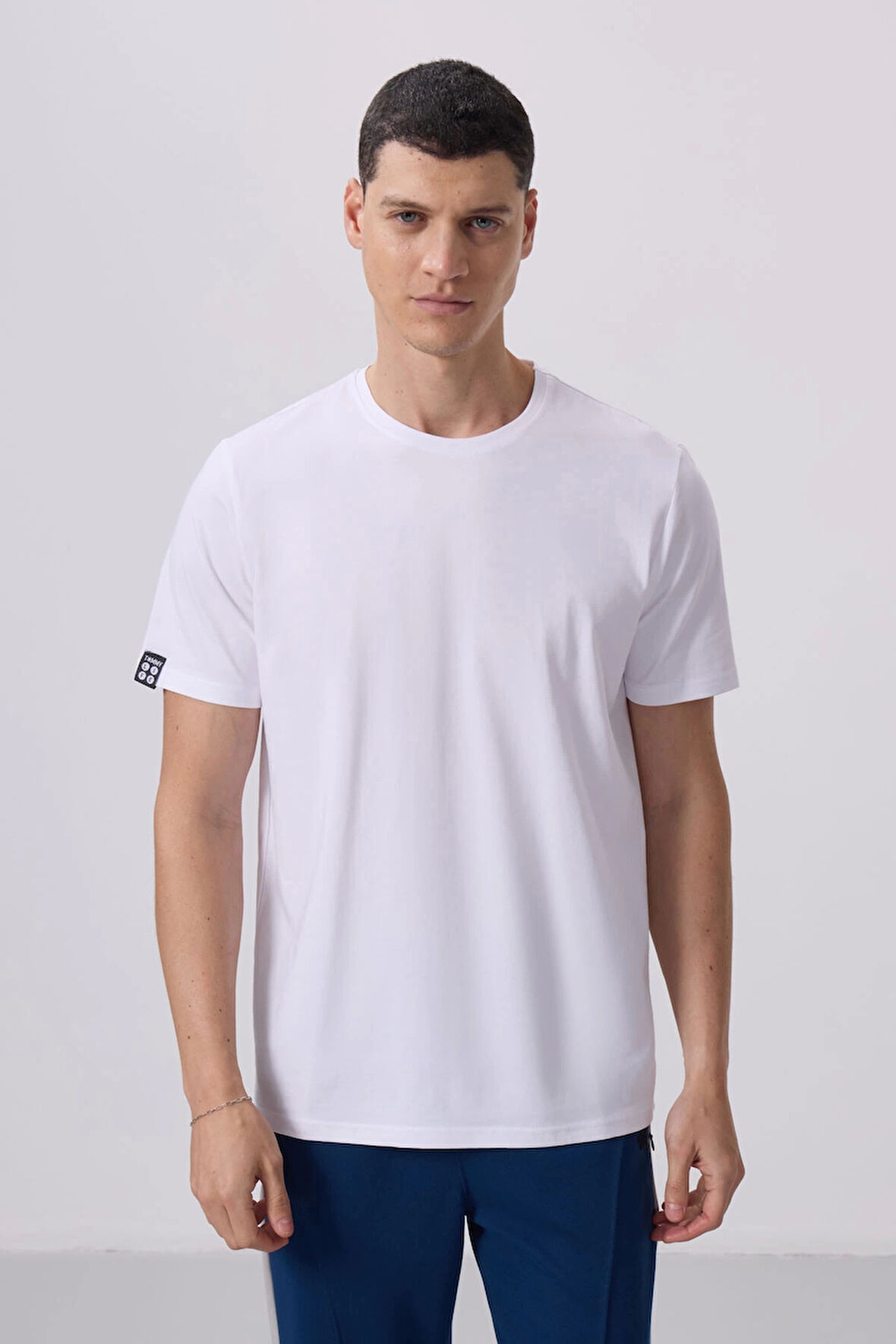 Tommy Life Beyaz Erkek Basic Kısa Kol Standart Kalıp O Yaka T-shirt 87911