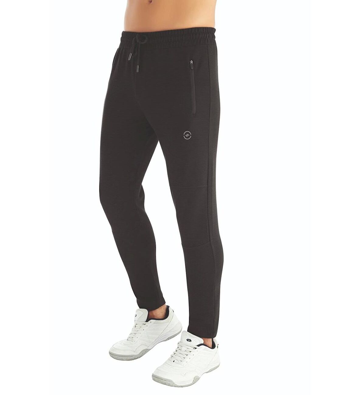 Crozwise 2192-06 Beden M Antrasit_Yeşil Ottoman Dar Paça Erkek Spor Pantolon