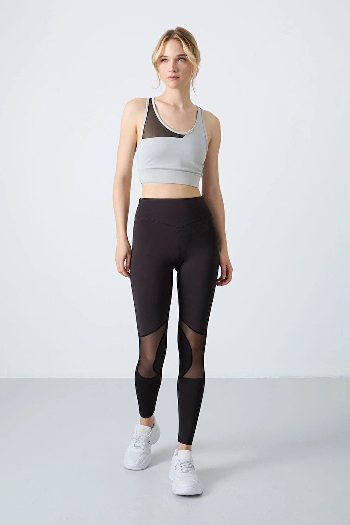 Tommy Life Siyah Esnek Standart Fit Performans Kadın Tayt Takım 95331