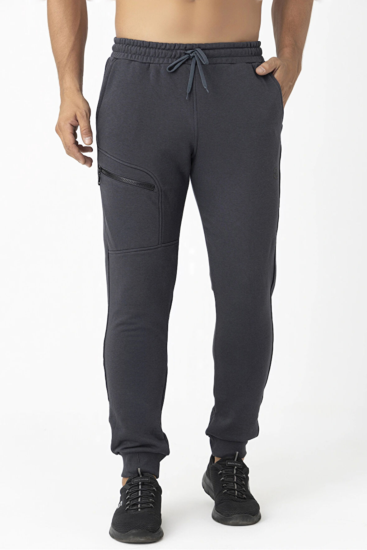 Crozwise Üç İpliik Erkek Alt Eşofman Antrasit 2249