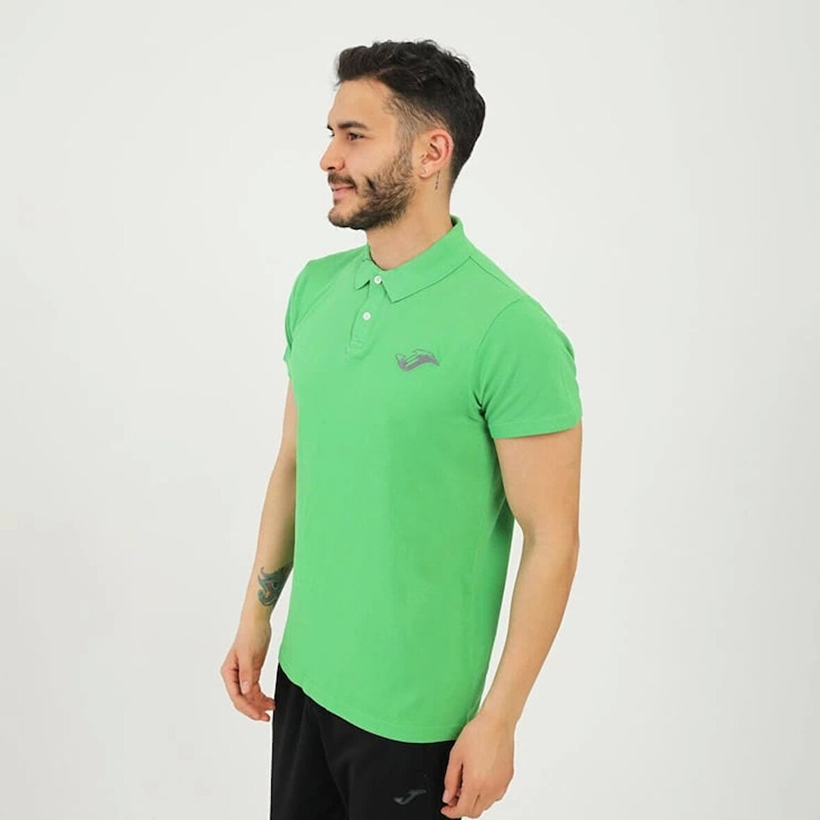 Joma Erkek Günlük T-Shirt Polo yeşil Rush 4231115