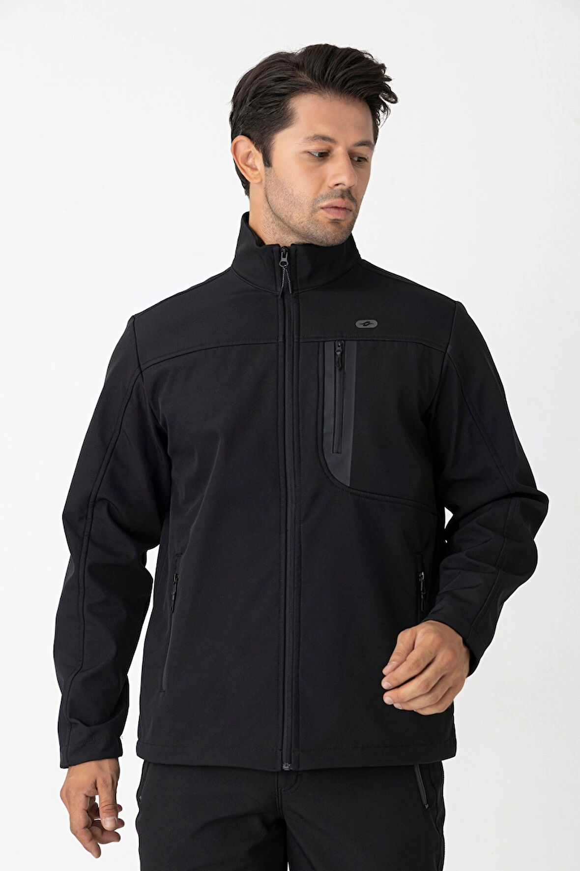 Crozwise Erkek SOFTSHELL Mont Siyah 5039-10