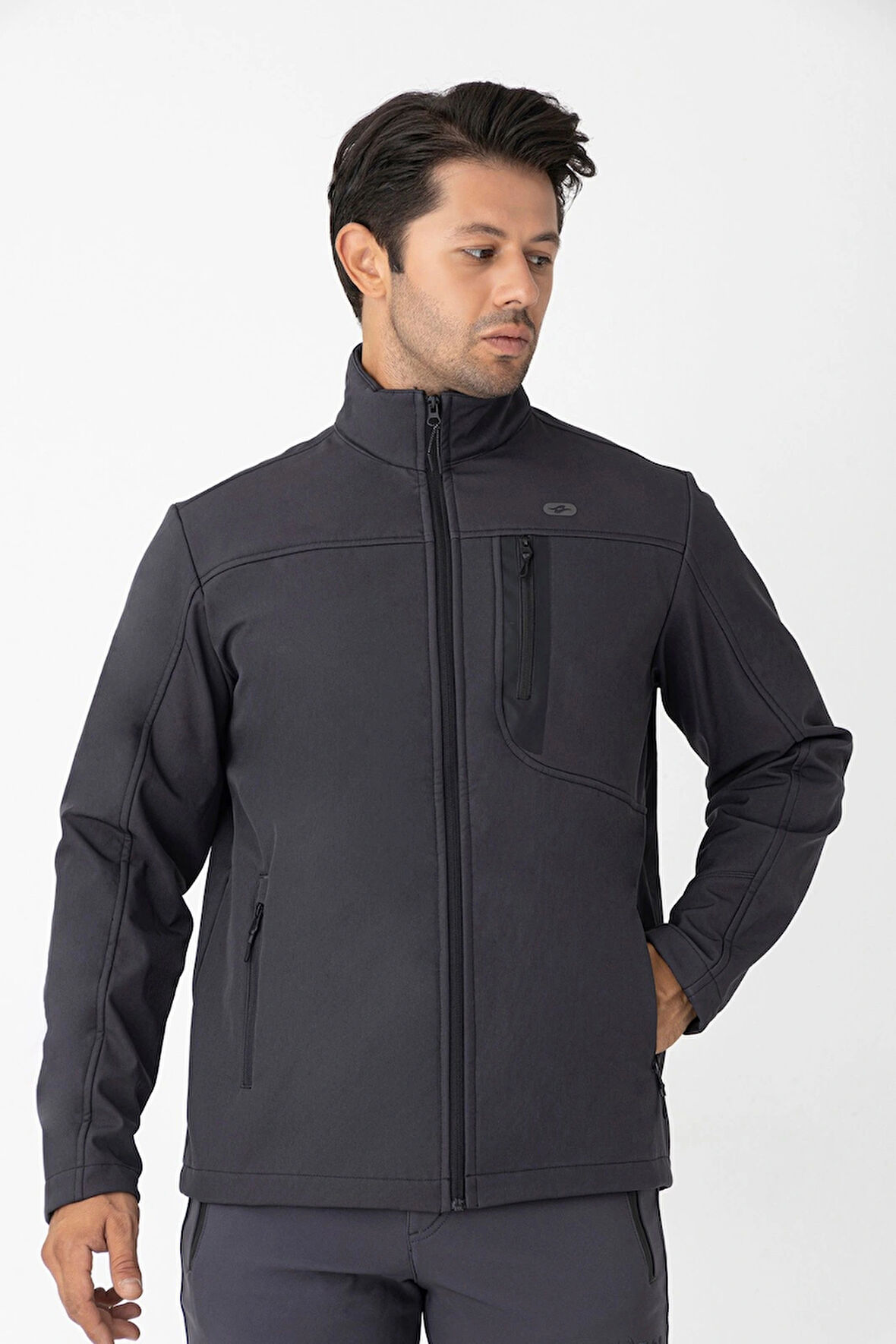 Crozwise Erkek SOFTSHELL Mont Antrasit 5039-06