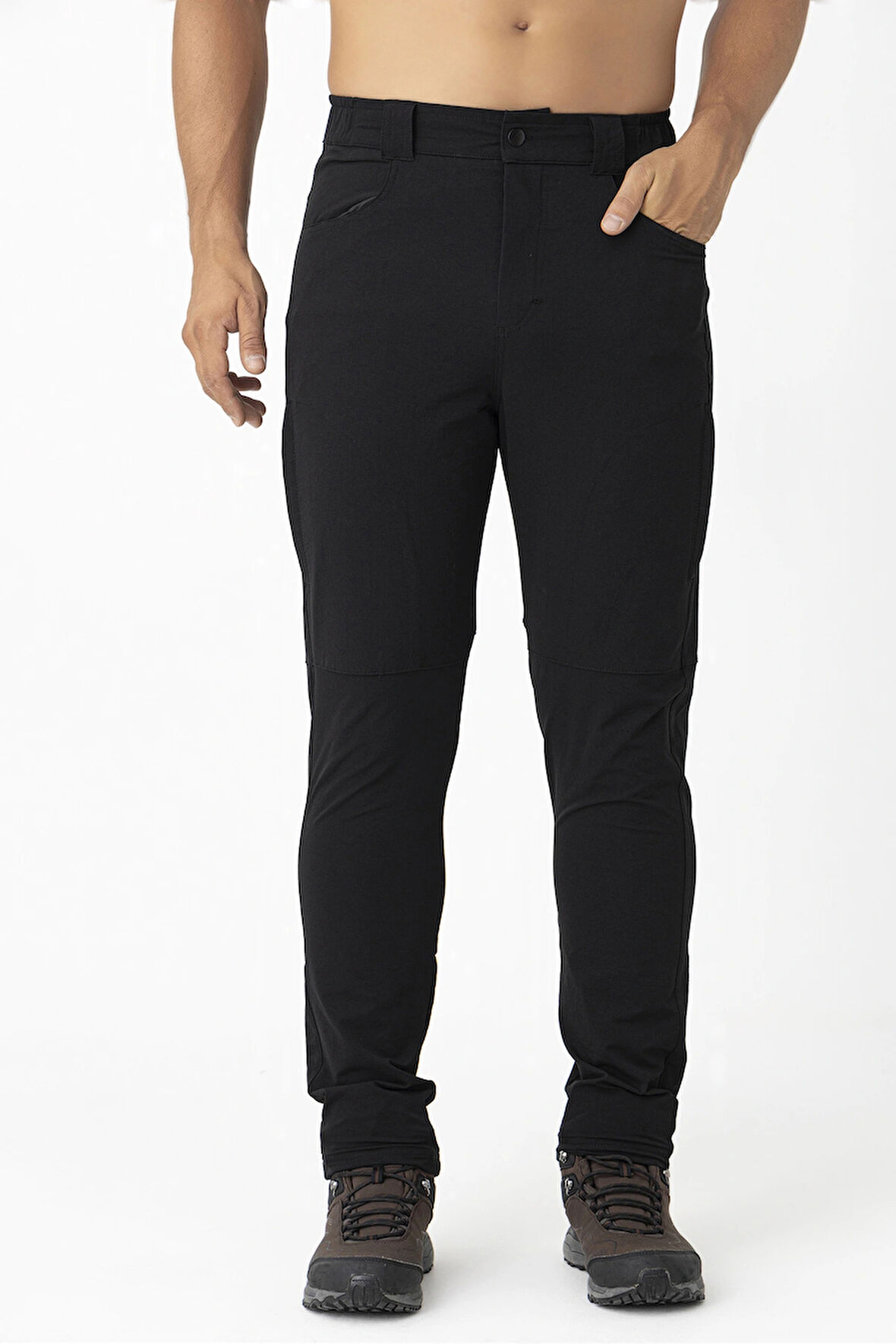 Crozwise Outdoor Dar Paça Erkek Alt Eşofman Sİyah 2241