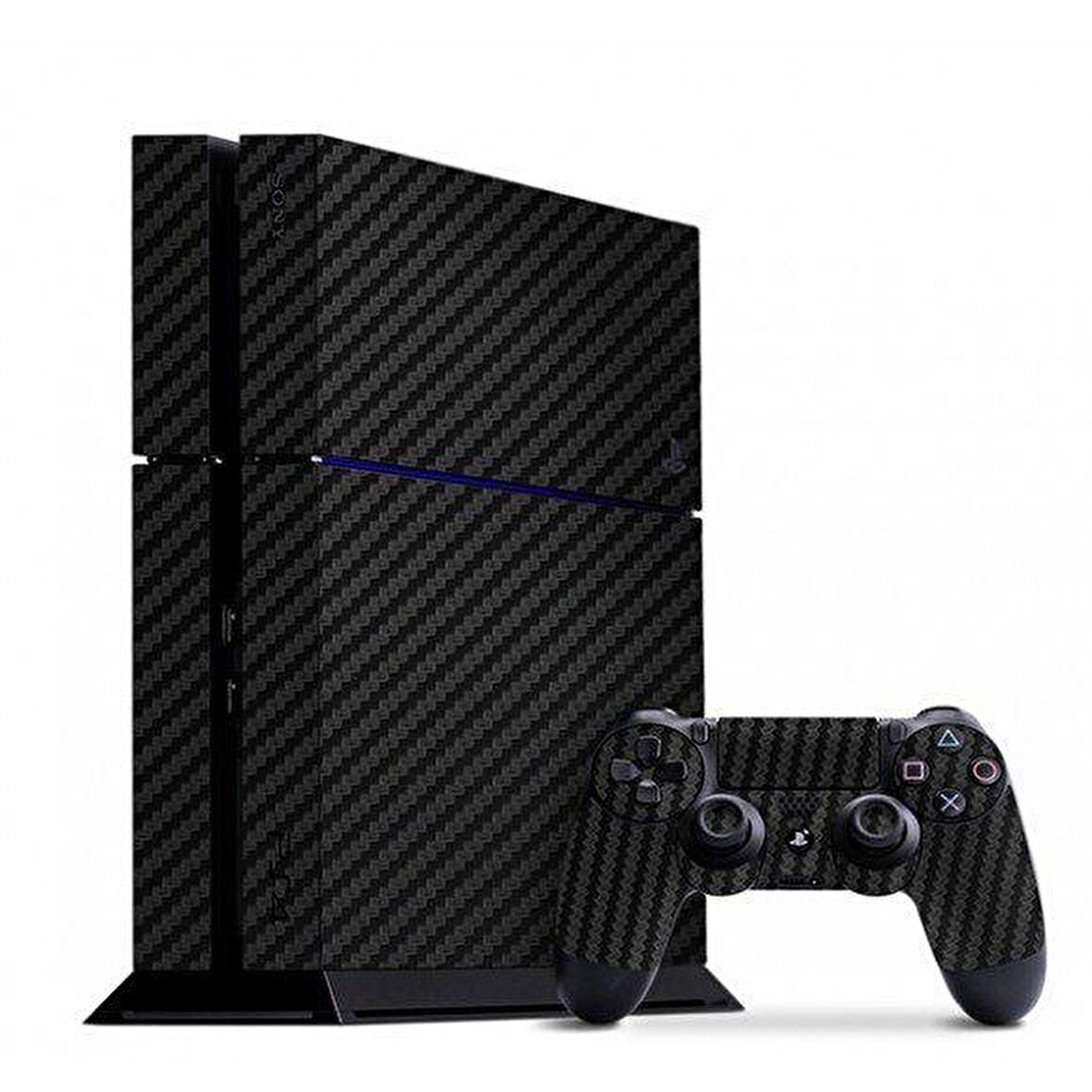 PlayStation 4 Siyah Carbon Fiber Kaplama Takımı Çınar Extreme 