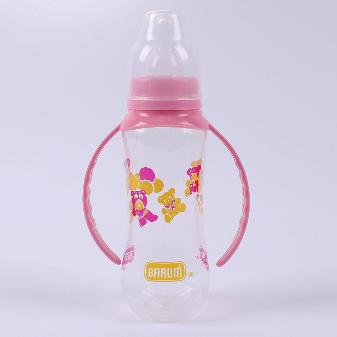 Barum Pembe Ayıcıklı Kuplu Biberon 250 ml