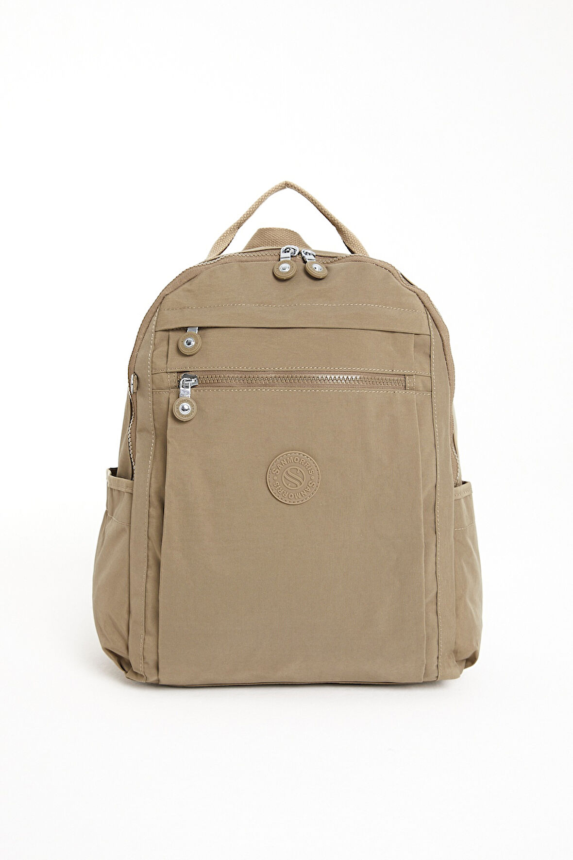 Çok Cepli Kadın Sırt Çantası Orta Boy Günlük HV3059 Koyu Bej