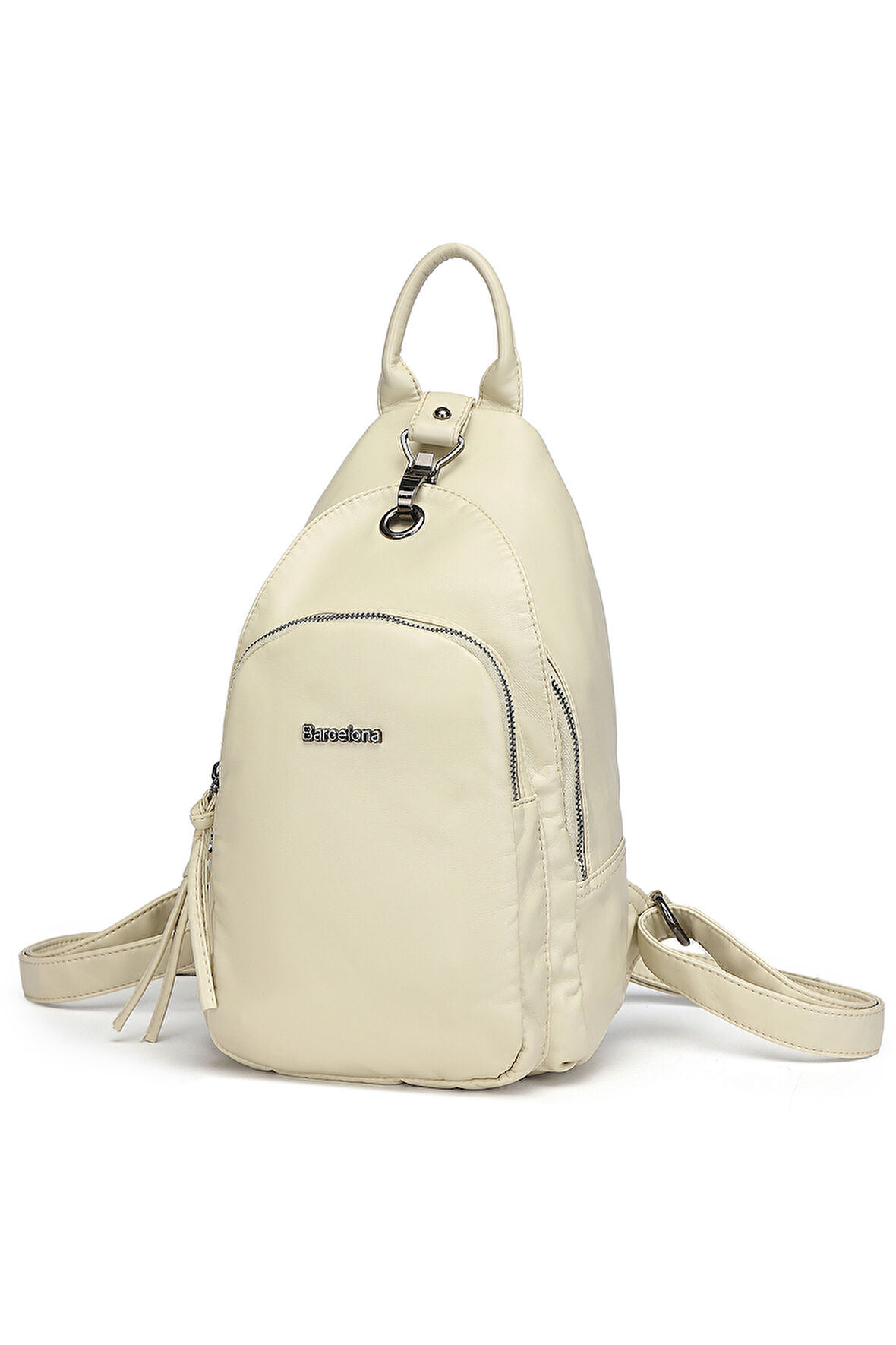Barcelona Günlük Spor Küçük Boy Kadın Sırt Çantası 1639 Bej