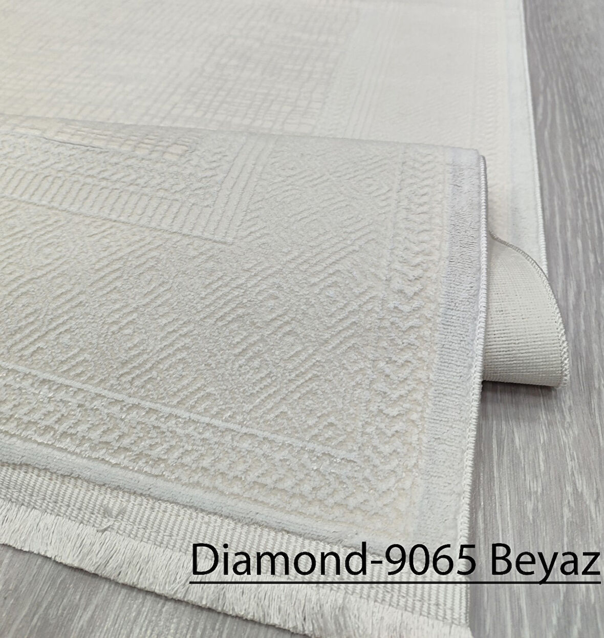 Decoser Diamond Koleksiyonu Dokuma Halı DH9065 Beyaz