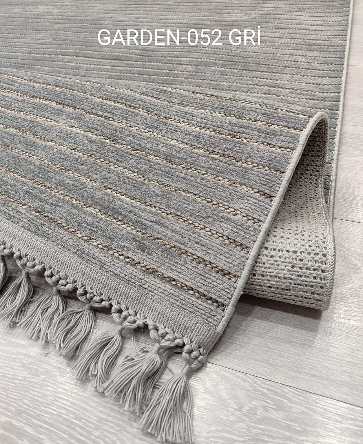 Decoser Garden Koleksiyonu Dokuma Halı DH052 Gri