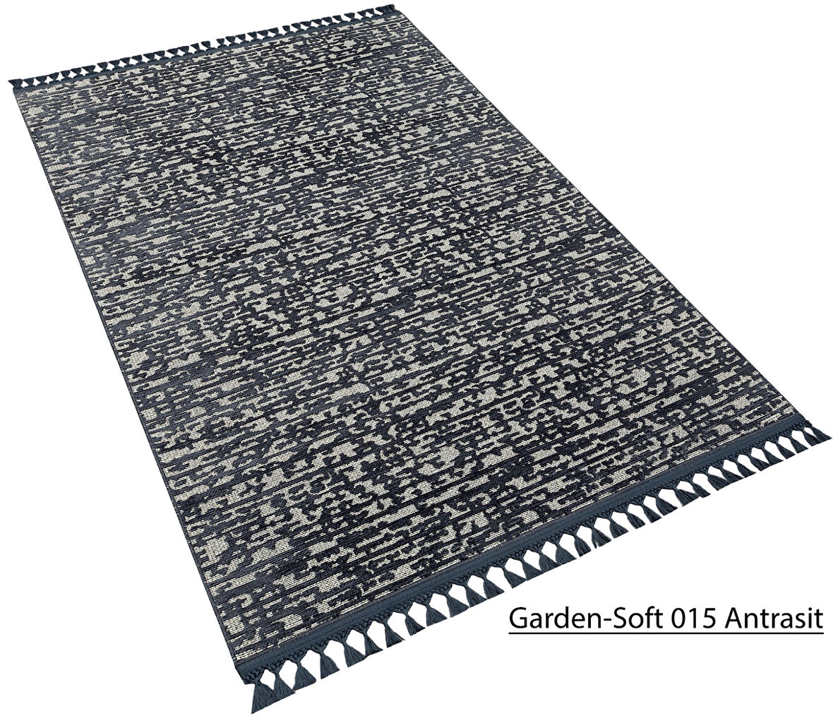 Decoser Garden Koleksiyonu Dokuma Halı DH015 Antrasit