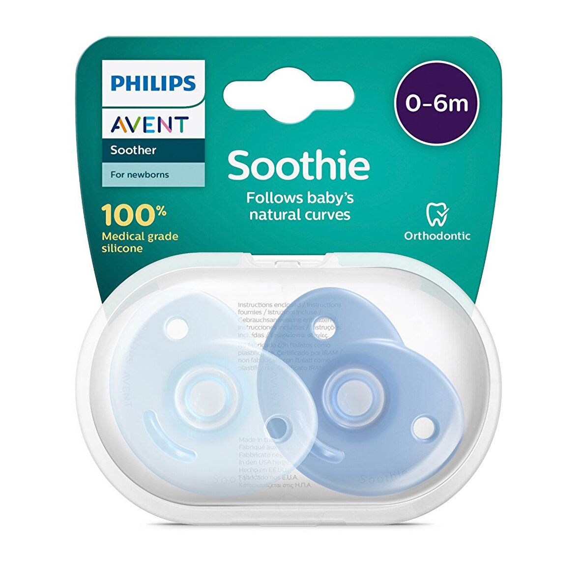 Philips Avent Soothie 2'li Emzik 0-6 Ay Erkek