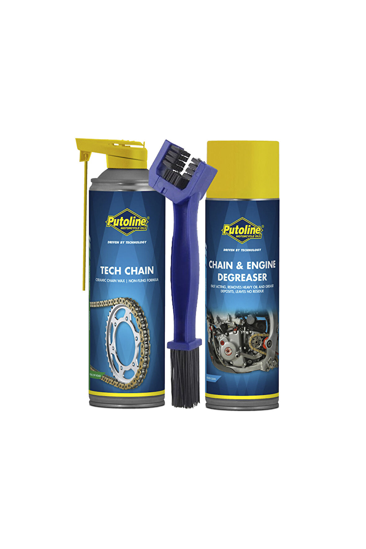 Putoline ZİNCİR BAKIM SET-2 TECH CHAİN & CHAİN ENGİNE & TEMİZLEME FIRÇASI