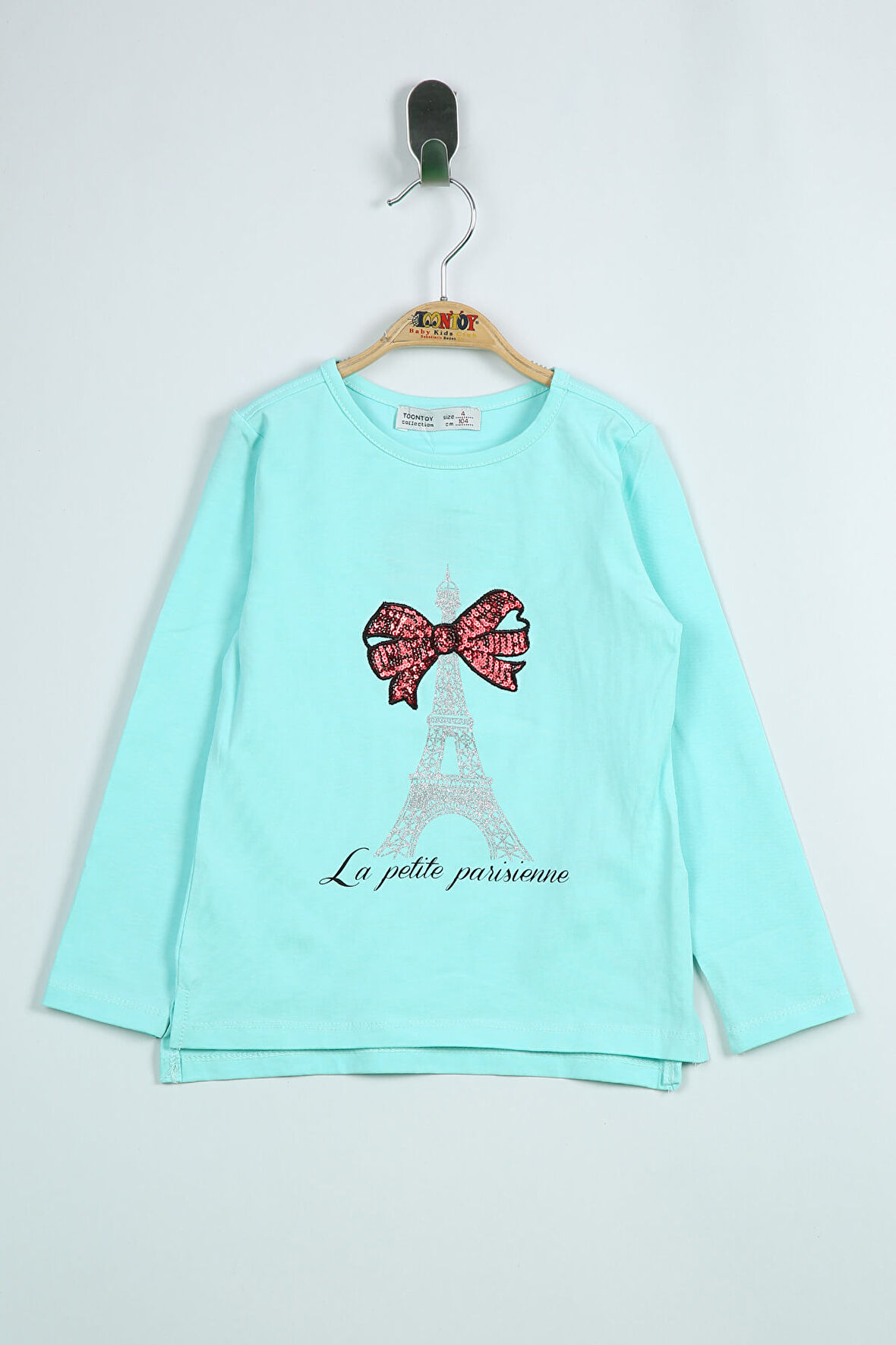 Toontoy Kız  Çocuk Tişört Paris Baskılı